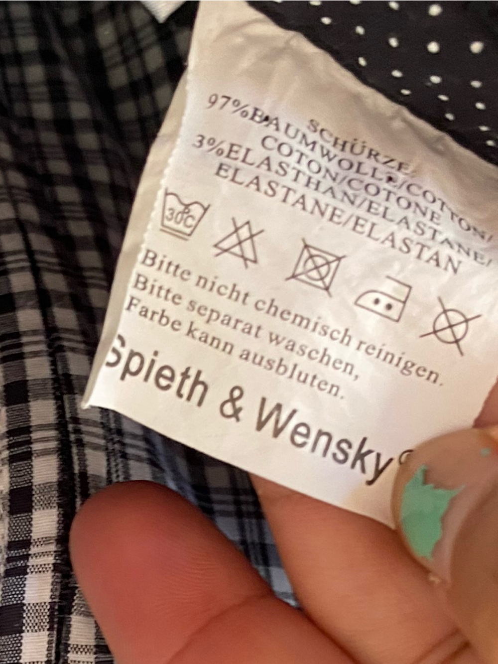 Spieth & Wensky German Dirndl Dress 40 US 8 Grey Floral Gingham Oktoberfest - Picture 12 of 16